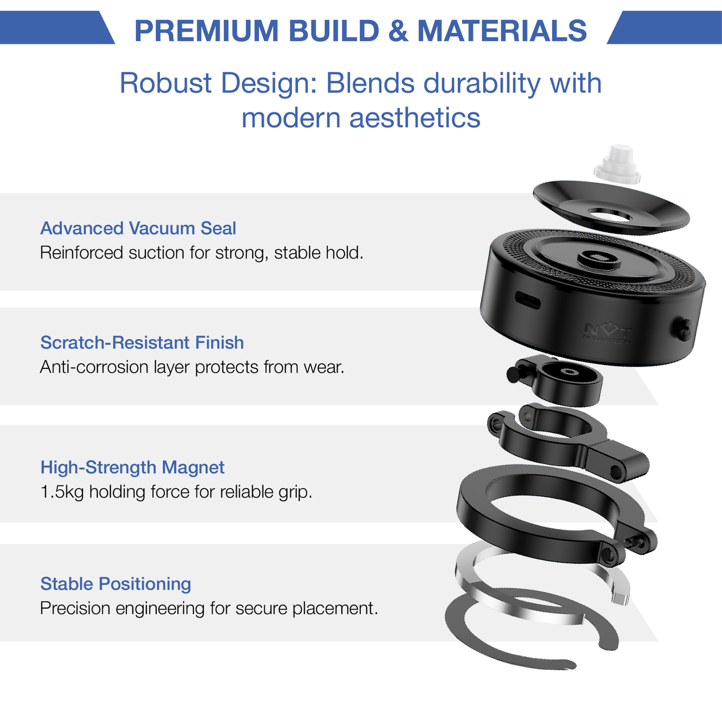 NOVAA™ MAGFLEX 360 FOLDABLE MAGNETIC HOLDER 2024